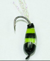 Мормышка "Поденка" (Fluorescent Black/Green) 3мм 0,35г
