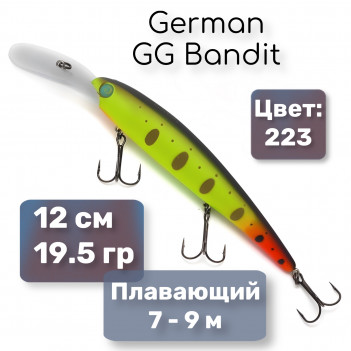 Воблер German GG Bandit 120мм/19.5гр/C223