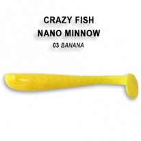 Виброхвост Crazy Fish "Nano Minnow" (8-шт,4,0см) 6-4-3-1