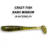 Виброхвост Crazy Fish "Nano Minnow" (8-шт,4,0см) 6-4-16-6