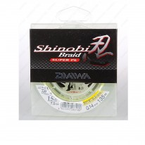 Шнур плетен. DAIWA Shinobi Braid 135m 0.24mm 40lb(флуор,-желтая)
