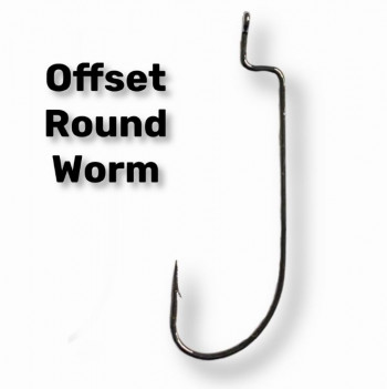 Офсетник G.T.R offset round worm №1/0