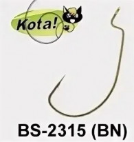 Крючок офсетный удлиненный KOTA, KUMHO-BS-2315 (BN), упак.10 штук (№2/0)
