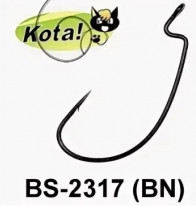 Крючок офсетный усиленный KOTA, KUMHO-BS-2317 (BN), упак.10 штук (№3/0)