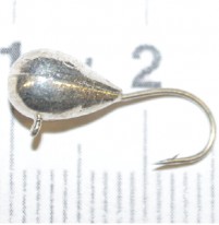 Мормышка вольф. Nautilus Капля с ушком 4.5г серебро d=7