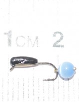 Капля с ушком 2,5 мм с серебр.коронкой, с подв.шариком Кошачий глаз Голубой, арт.173 С/К