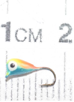 Мормышка вольфрамовая Капля с ушком d 3,2 мм окрашена