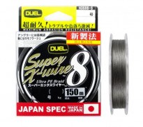 Шнур плетен. Duel PE SUPER X-WIRE 4 150m Silver №2.0 (0.24mm) 13.0kg
