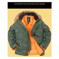 Куртка N3B Regular Sage цвет Green/Orange.разм-XXL (Nord Storm) США