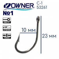 Крючки OWNER  C-1  №1 CARP LINER