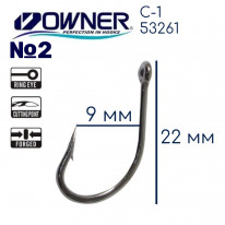 Крючки OWNER  C-1  №2 CARP LINER