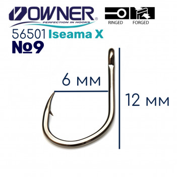 Крючки OWNER  56501  №9 ISEAMA X
