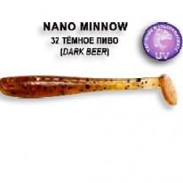 Виброхвост Crazy Fish "Nano Minnow" (8-шт,4,0см) 6-4-32-6