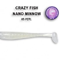 Виброхвост Crazy Fish "Nano Minnow" (8-шт,4,0см) 6-4-5-1