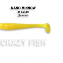 Виброхвост Crazy Fish "Nano Minnow" (8-шт,4,0см) 6-4-3-2