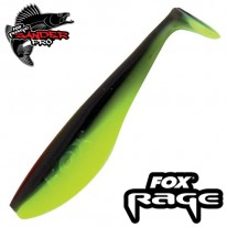 Виброхвост Fox Rage Zander Pro Shad 14см Black n Lime NSL574