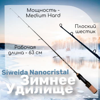 Удочка зимняя SWD Nanocristal 63MH (ручка пробка+EVA) 2627063-MH